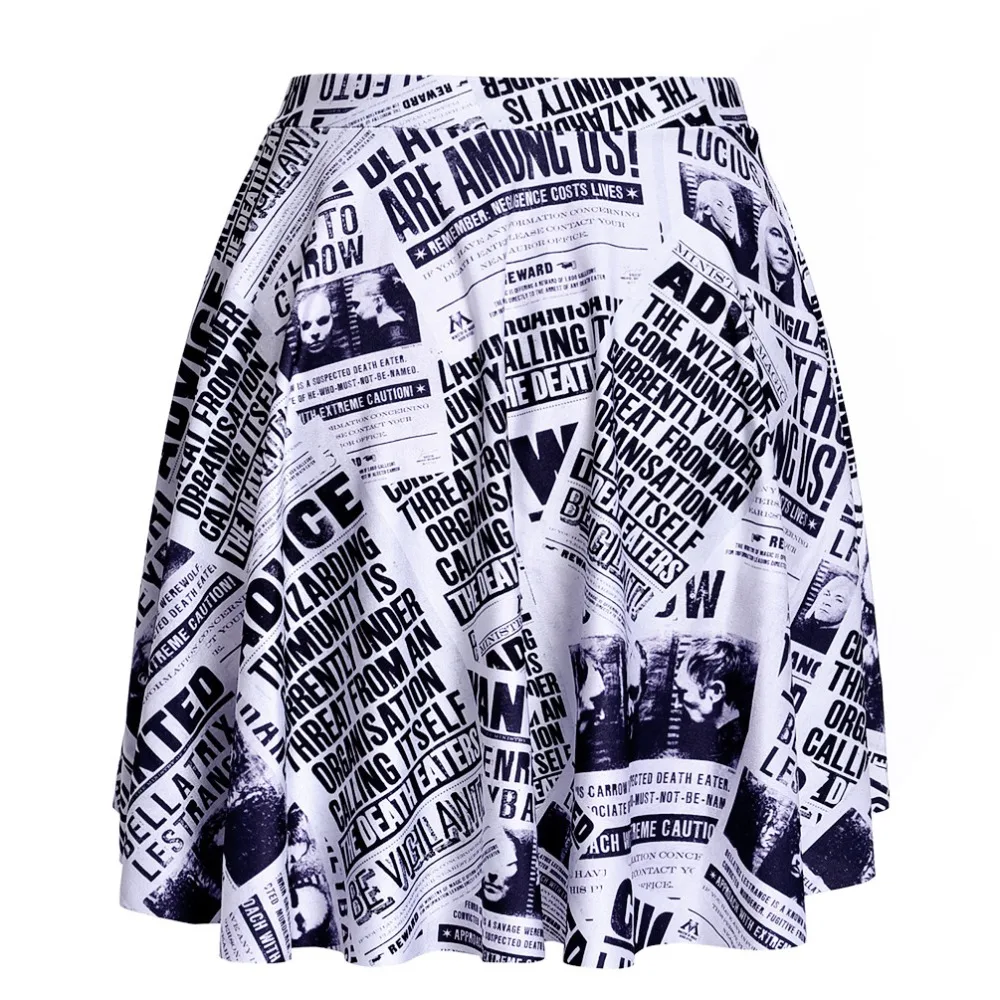 Женская летняя повседневная юбка с принтом газеты|designer mini skirt|mini skirtdesigner skirt |