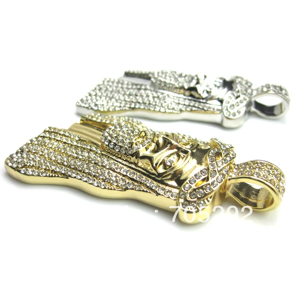 Новые ледяные Подвески с изображением лица Иисуса Христа 32 &quotверевочной