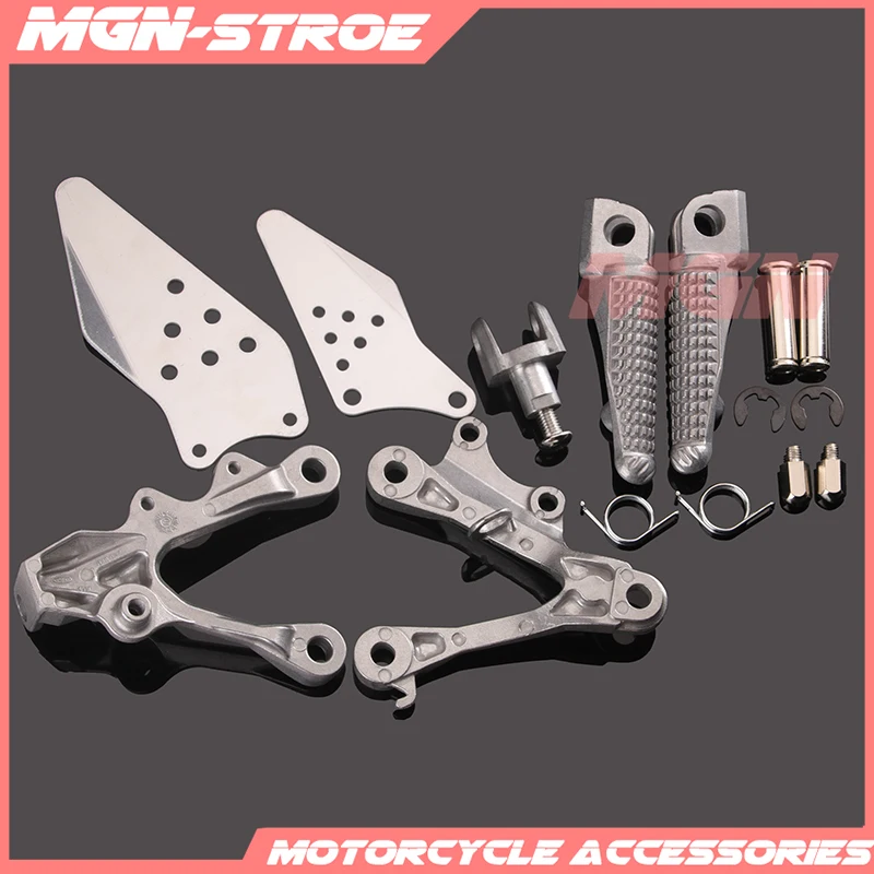 Передней Подножки колышки подставка для ног кронштейн для KAWASAKI ZX6R ZX-6R ZX 6R 2009 2010 2011 2012 09, 10, 11, 12, 13, 14 лет