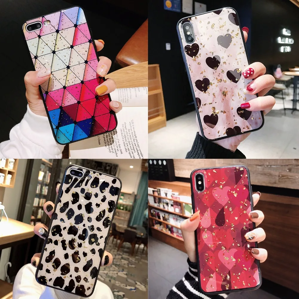Для huawei P30 Pro Чехол для mate 20 lite чехол Роскошный золотой фольги тушь ресниц в