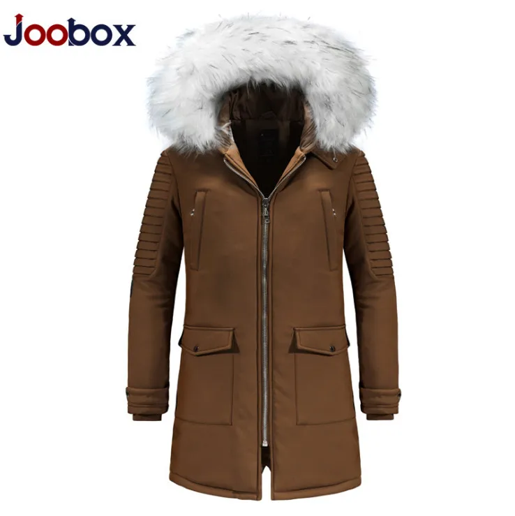 Мужские парки с меховым воротником JOOBOX средней длины новая зимняя утепленная
