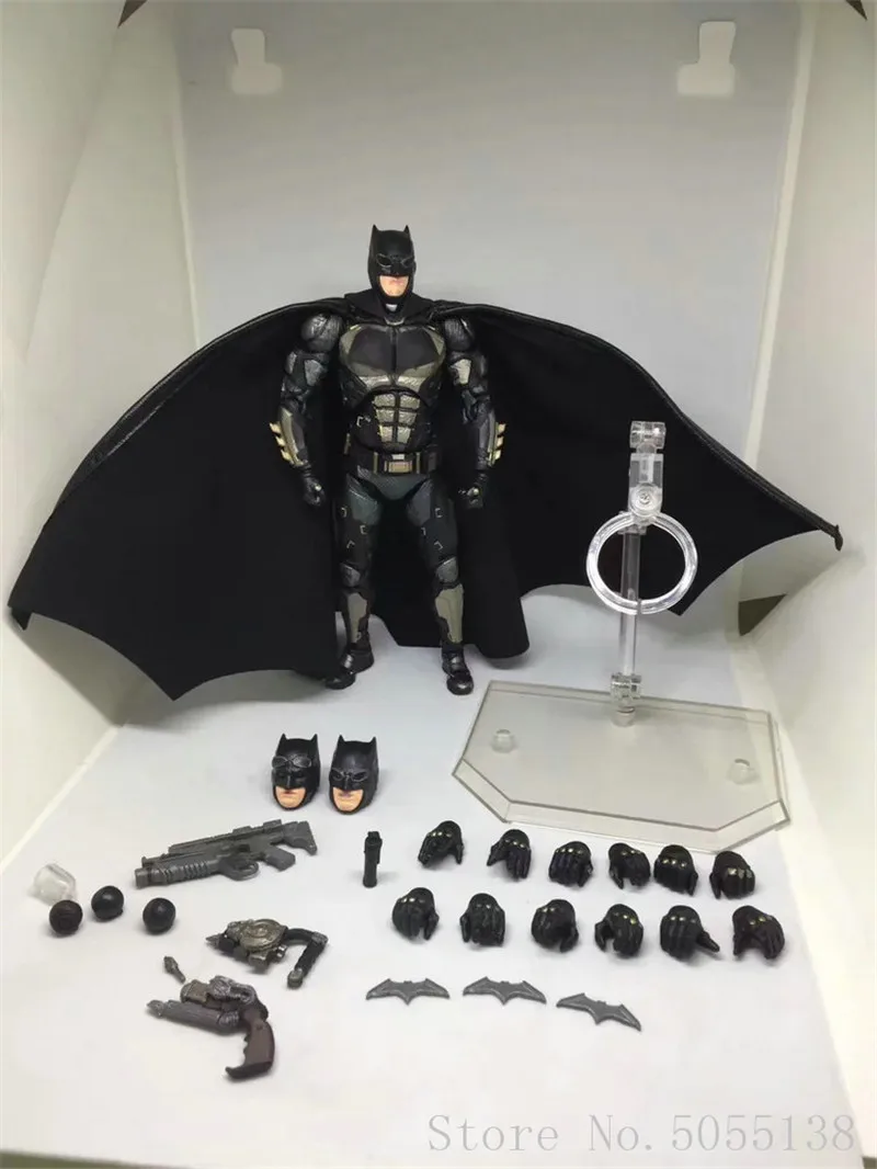 MAFEX 056 Бэтмен Тактический Костюм Ver. The Dark KNight DC Justice League ПВХ фигурка Коллекционная модель игрушки 16 см