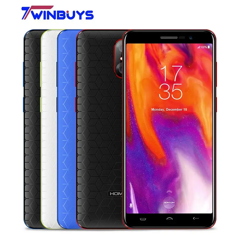 2018 HOMTOM S12 смартфон 5 0 &quot18:9 полный Дисплей 2750 мАч 1 Гб + 8 MTK6580 Quad core Android 6 8MP 2MP задние