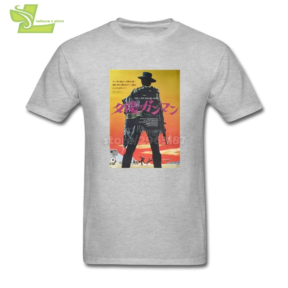 Japanese For A Few Dollars More Clint Eastwood Men T Shirts Men's O-Neck Tees Great Shirt On | Мужская одежда