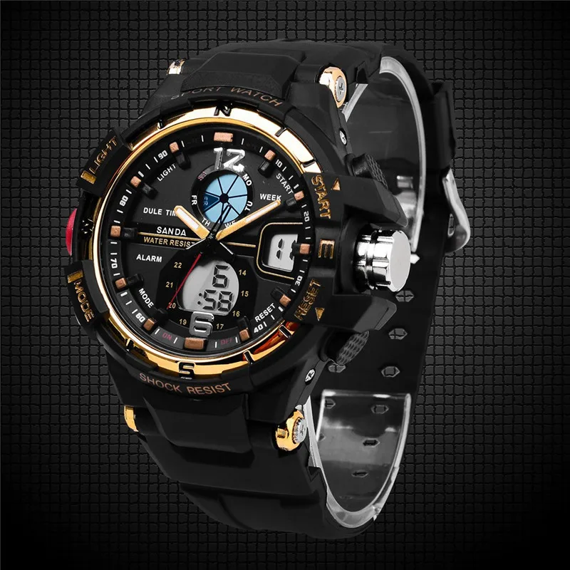 Новинка 2016 г. аналоговый Relogio цифровой Дисплей Военная Униформа сигнализации