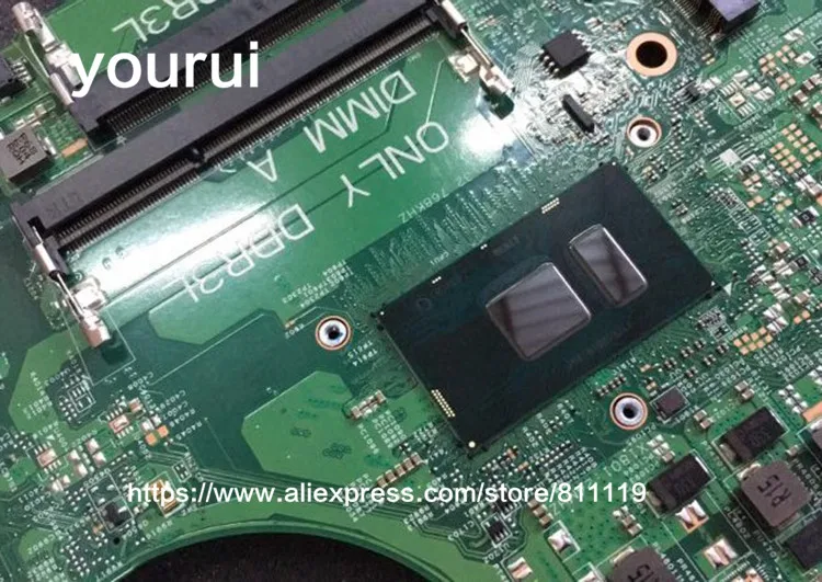 Yourui для DELL 3459 ноутбук материнская плата CN-04M8WX 04M8WX 4M8WX SR2EY i5-6200u ГГц процессор ПРБ: