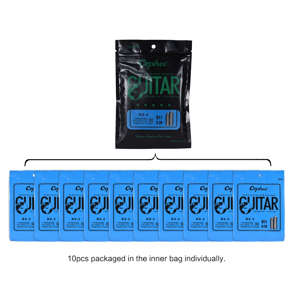 orphee rx 1 einzel string 1 string 009 ersatz elektrische gitarre saiten 10 stück free global shipping