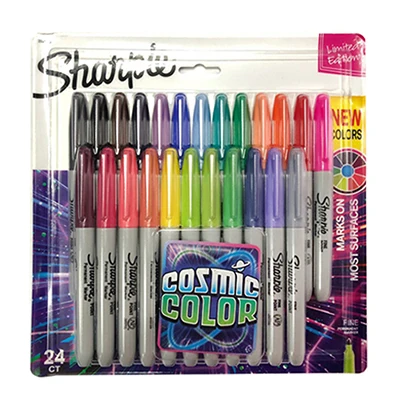 12/24 Цвета/коробка маслом Американский Санфорд sharpie перманентные маркеры, эко-маркер для белой доски, sharpie Классическая приковывающая взгляд Перманентный Маркер - Цвет: 24 Colors Set