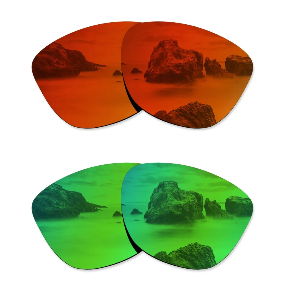 Glintbay 2 пары поляризованных солнцезащитных очков Сменные линзы для Oakley Frogskins Fire Red