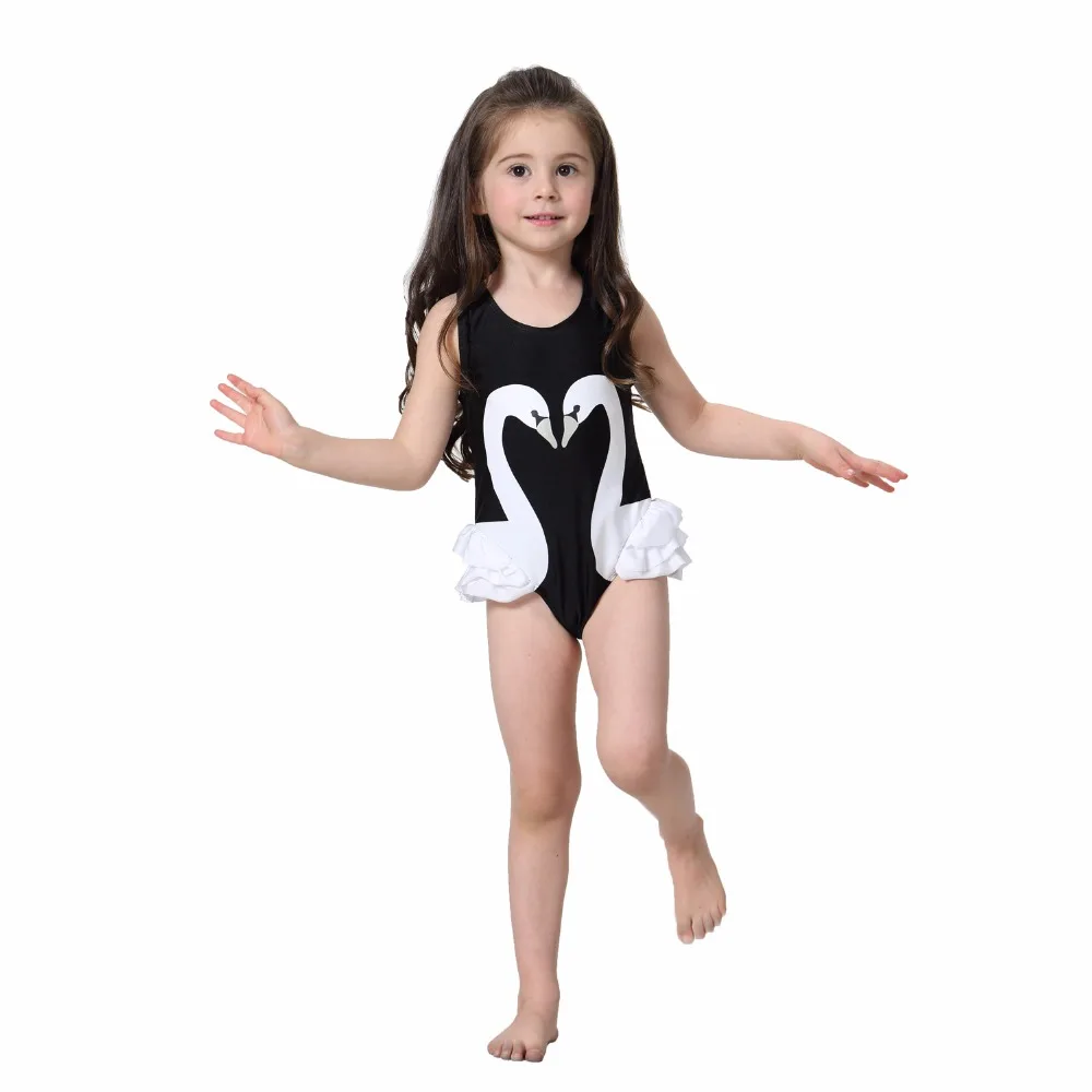 Summer Children Kids Baby Girls Bikini One-piece Sleeveless Cute Print Swimwear Infant Beachwear Swimsuit Bebes Swimming |