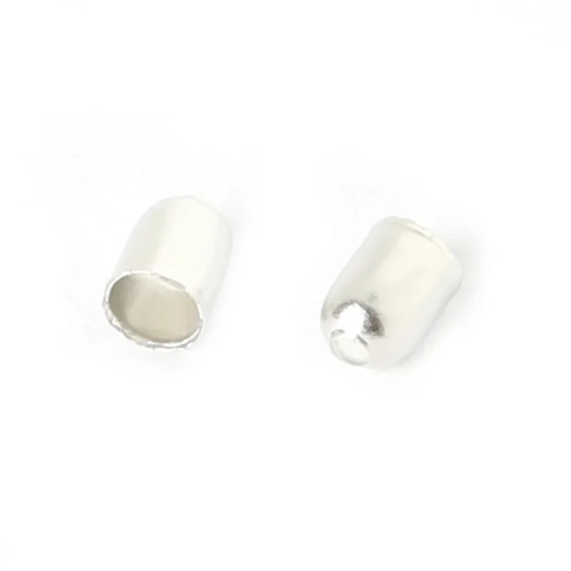 Hot-200-400PCs размер пор 3/4/5/6 мм Железная пряжка Родиевые цветные концевые колпачки