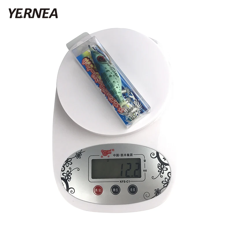 Yernea 5 шт./лот 10 см 3D большой глаз Рыбалка приманки креветки Кальмар джиг