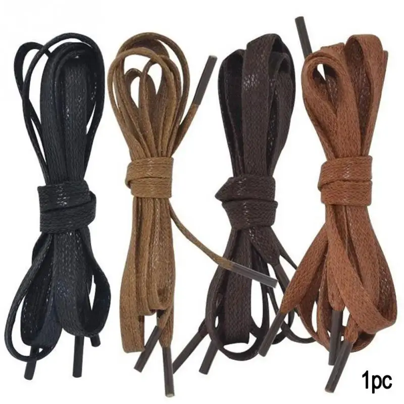 2018 1 пара шнурков 80 см плоские Вощеные шнурки парусиновые кроссовки обувь