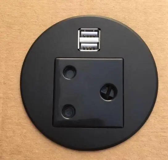 2019 2018 AU/EU/UK/USA/Универсальная мощность + USB круглая Настольная мини розетка/круглая