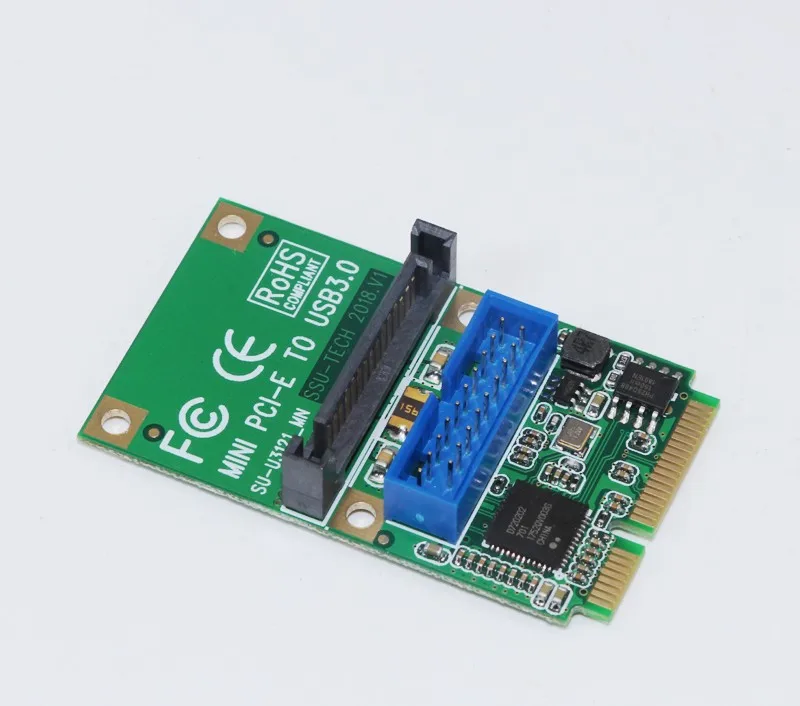Mini PCI E USB карта MINI Express к 3 0 адаптер 19Pin Header 5 Гб SATA Power Half High Full подходит для ПК|Платы