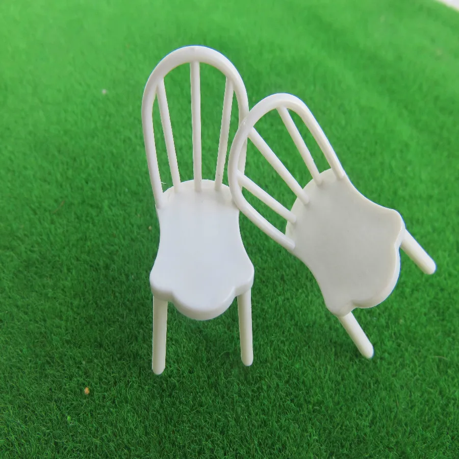 

20pcs 1/25 Scale Plastic Miniature Model Chair DIY BuildingProduction Materials Indoor Furniture