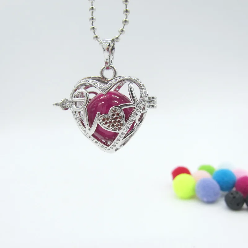 Изысканный дизайн в форме сердца с крошечными циркониевыми камнями DIY Jingle пение