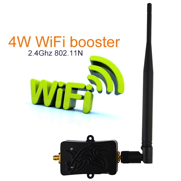 

4W 2.4GHz WiFi Power Amplifier 2.4GHz 4W Signal Booster Wireless Range Repeater for Wi-Fi Router Accessories 5dbi Antenna