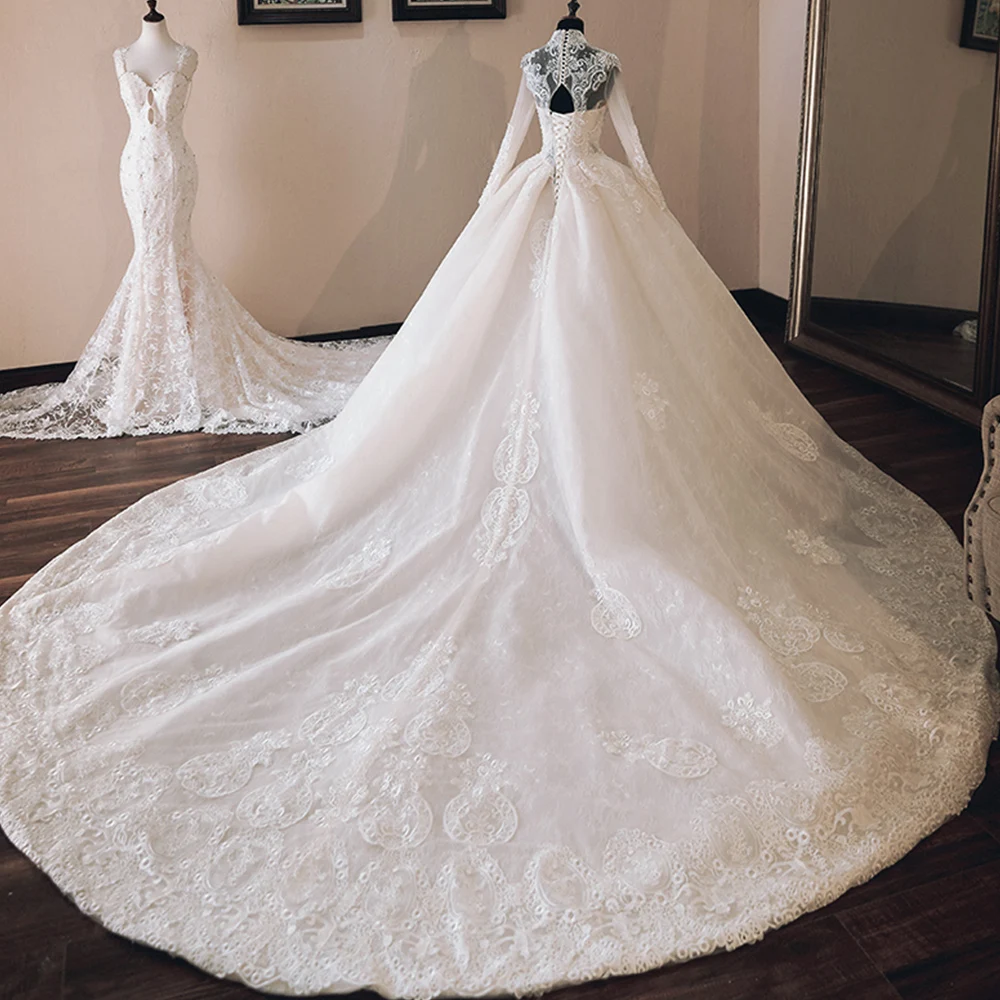 Vestido de Casamento роскошное бальное платье с аппликацией из бисера свадебные платья