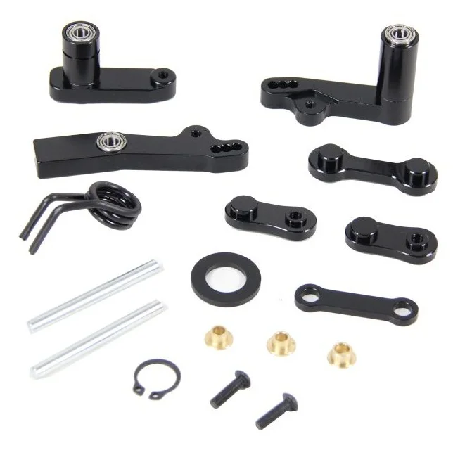 

baja CNC new metal steering unit steering group free buffer rocker paragraph (black color)