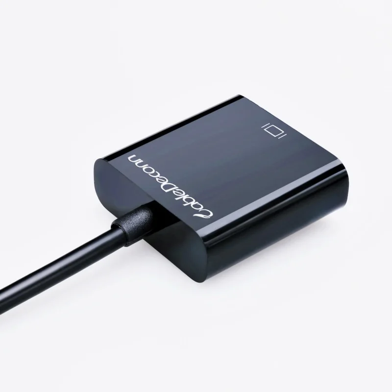 HDMI Вход to VGA Выход Проекторы адаптер мониторов для портативных ПК черный