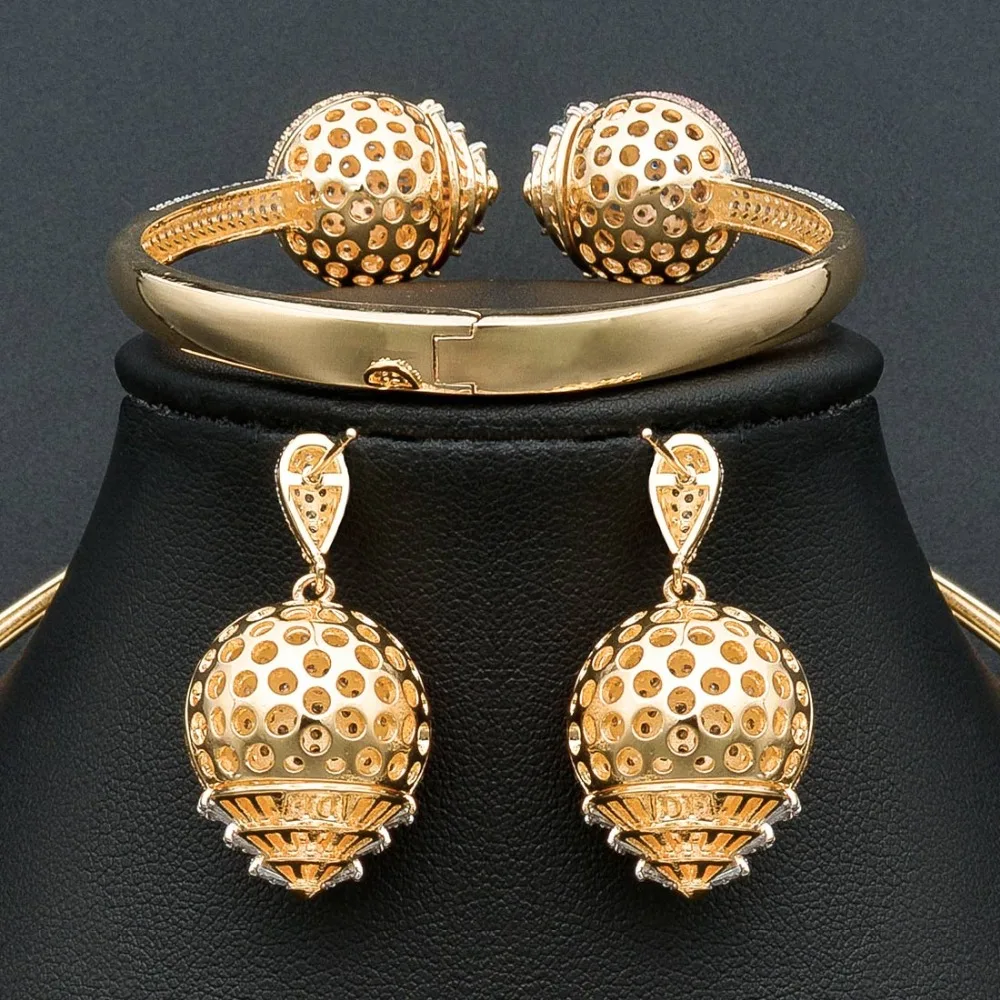 ModemAngel роскошный нежный шар с фианитом медь 3 тона женское свадебное ожерелье