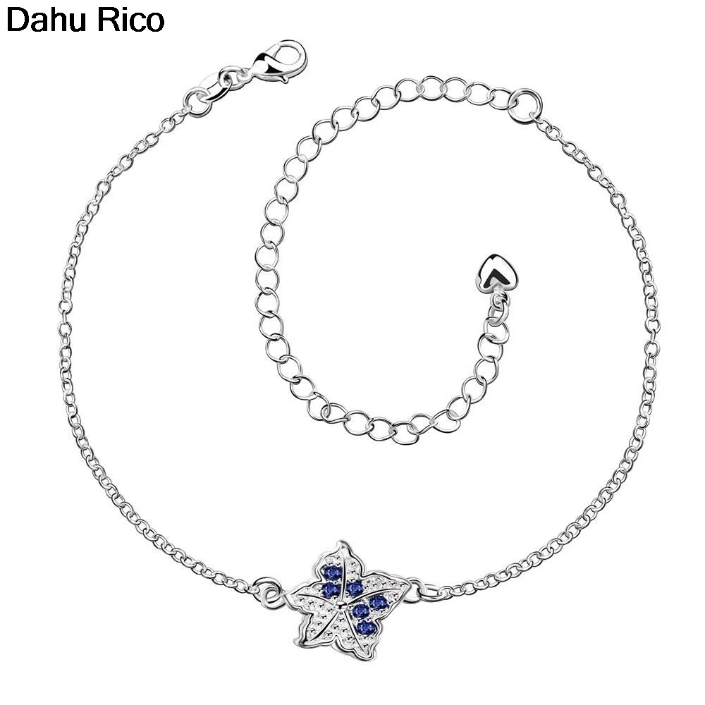 Браслеты для пляжа с изображением растений кожаные из стекла узором в виде