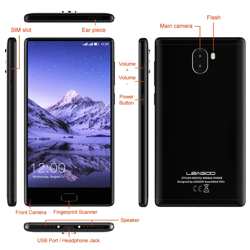 LEAGOO KIICAA MIX смартфон 5 &quotдисплей Android 7 0 MTK6750T Octa Core 3 ГБ оперативная память 32