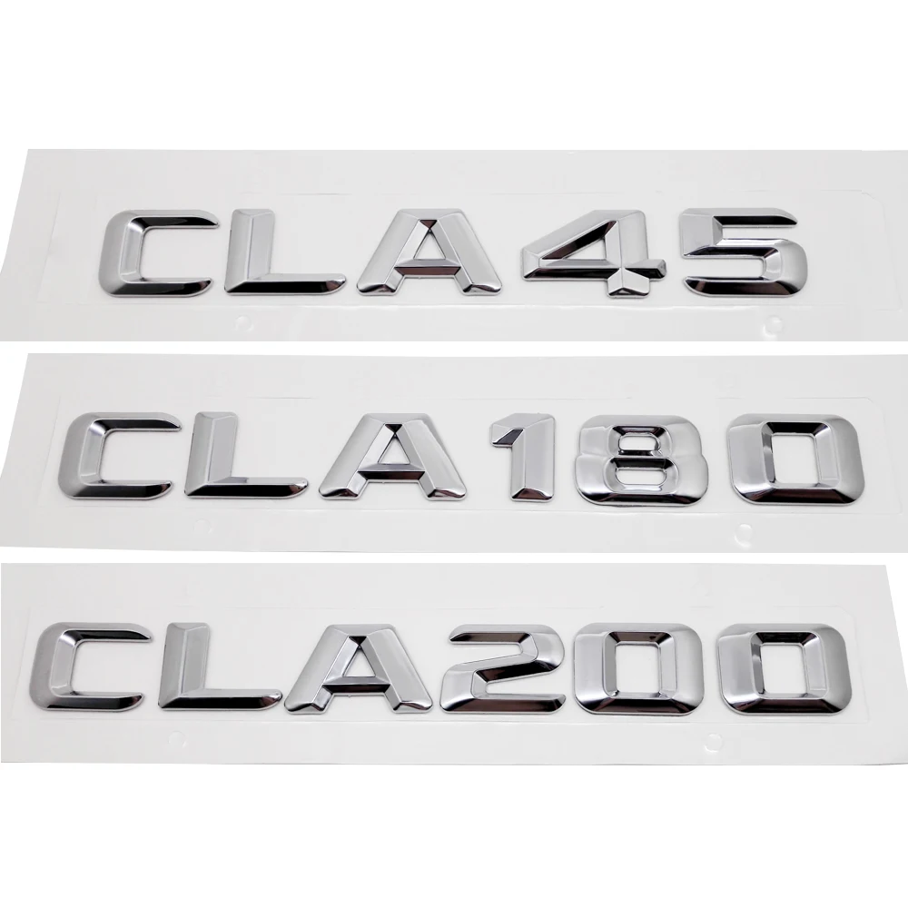 Automobiles Number Emblem Trunk Sticker Decal for Mercedes Benz CLA45 180 200 220 250 260 W203 W204 G500 S320 Tail Decoration | Автомобили