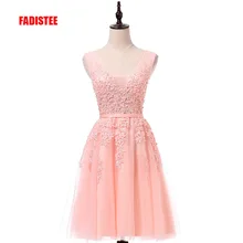 Горячая Распродажа, Коктейльные Вечерние платья, короткое, Vestido de Festa, Мини сексуальное платье с аппликацией, v-образным вырезом, бисером и жемчугом