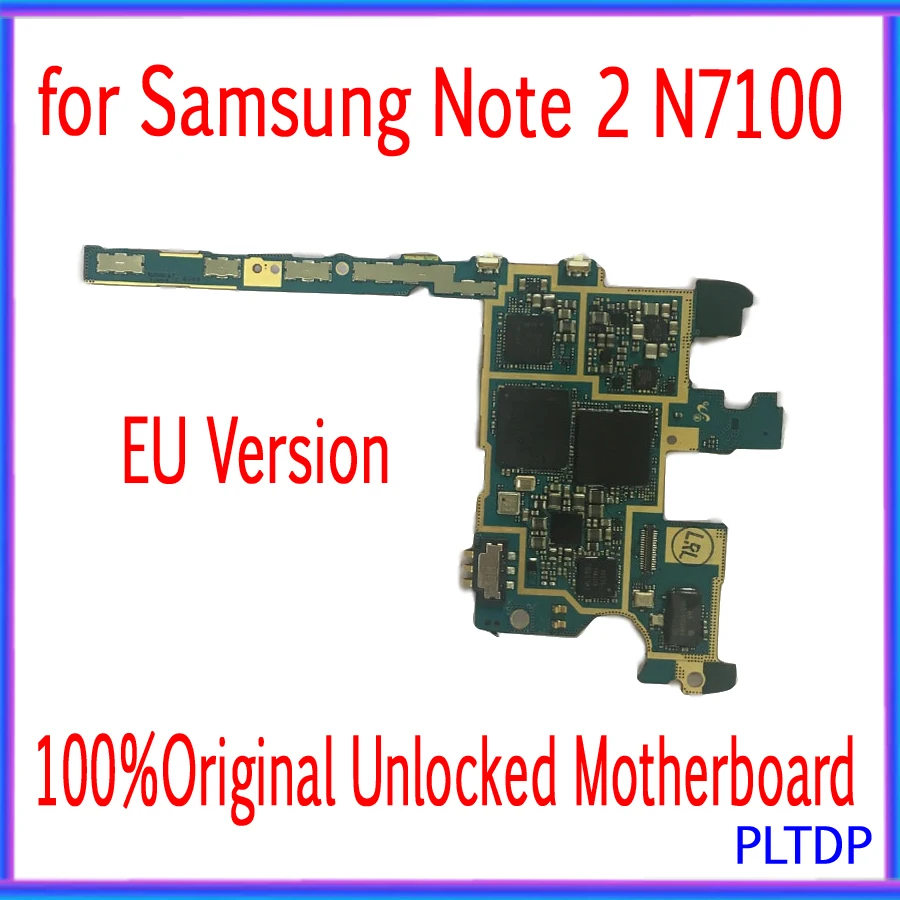 

100% Original Logic board for Samsung Galaxy N7100 with chips system board 16G Europe version for SM NOTE 2 N7100 Motherboard