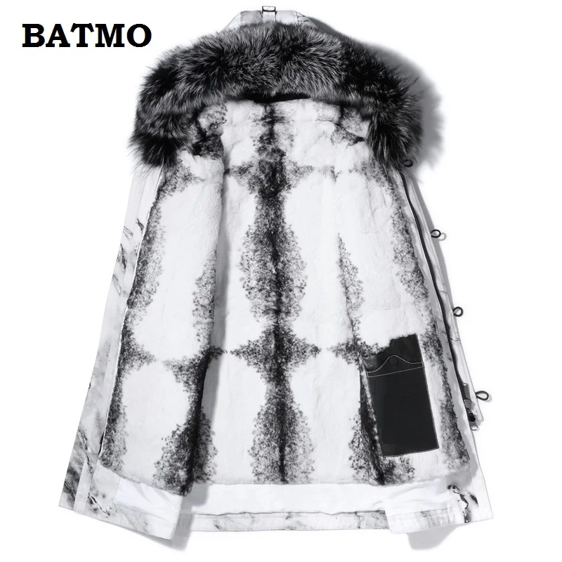 Batmo 2018 Новое поступление Зима Высокое качество теплый кроличий мех лайнер с
