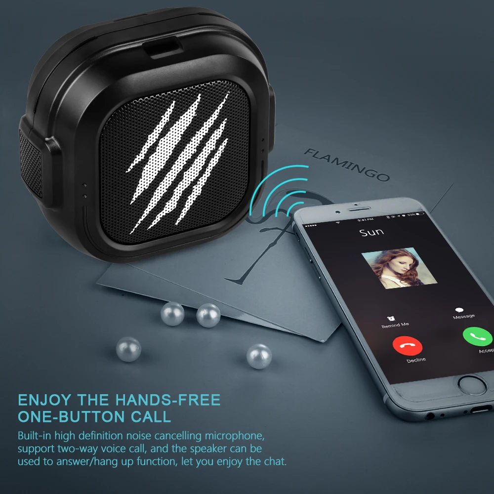 TOPROAD портативные Bluetooth колонки мини беспроводная стерео звуковая коробка Mp3 плеер