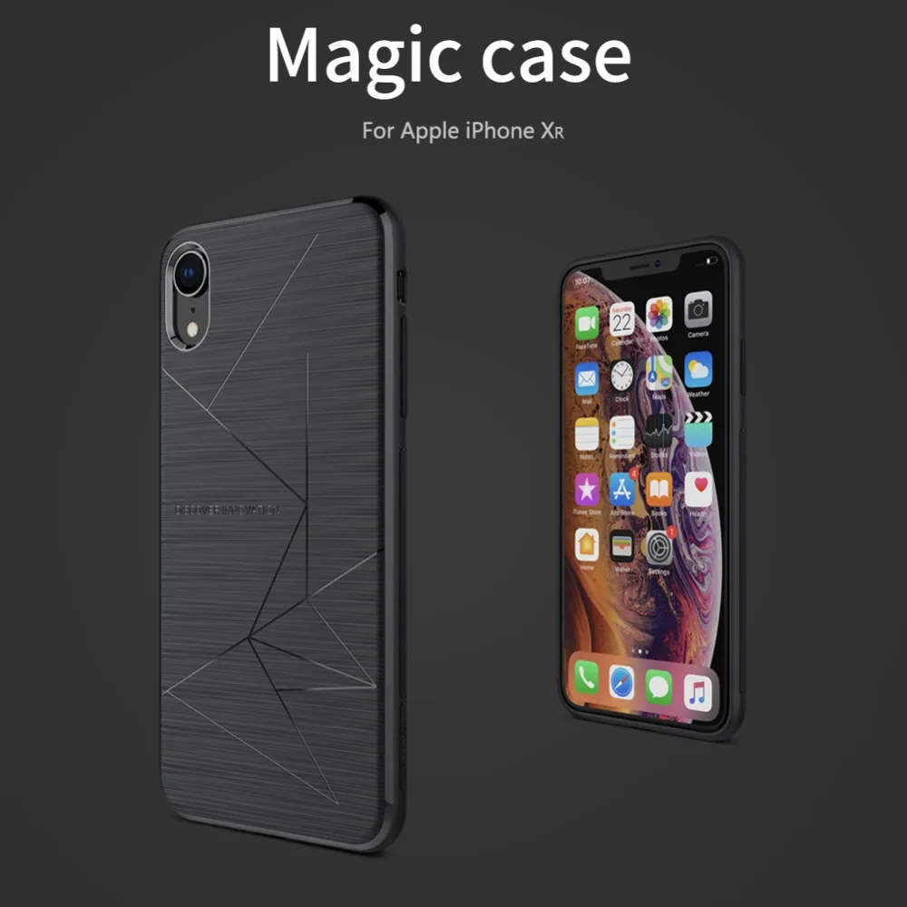 Nilkin для iPhone XR чехол-накладка Nillkin Magic Магнитный держатель Мягкий Силиконовый ТПУ беспроводной чехол для телефона для Apple iPhone XR