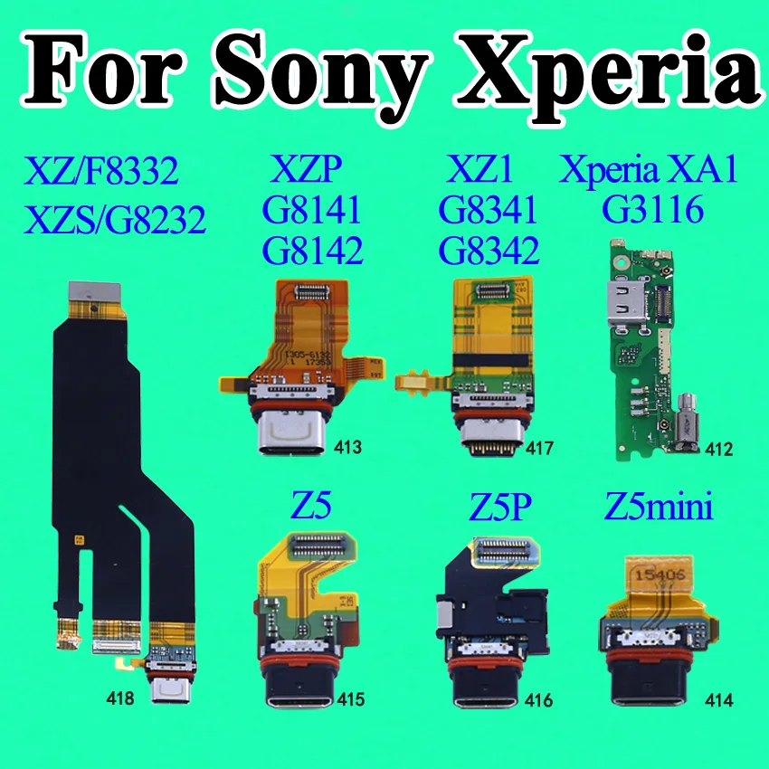 Гибкий кабель для зарядного порта Sony Xperia XA1 XZ1 XZP XZS Z5 Z5P Z5mini G8141 компактный плоский
