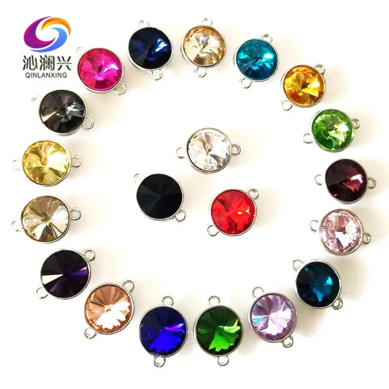 

Free shipping 12mm Satellite shape Crystal glass rhinestones,sew on pointback stone with hole Diy Clothing accessories