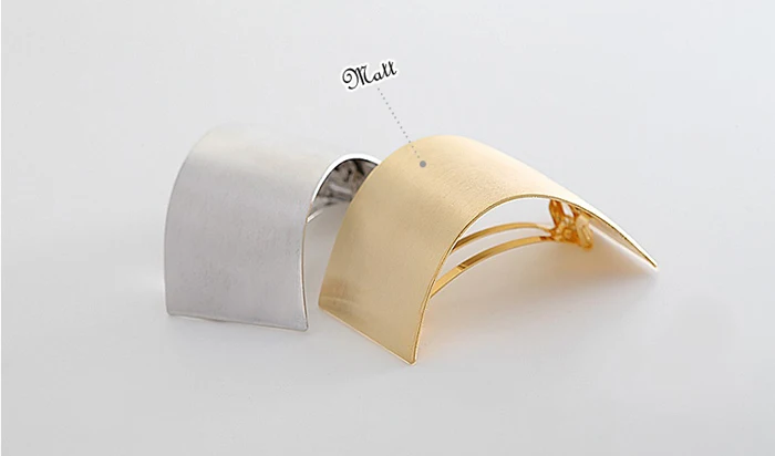 Новинка трендовые посеребренные заколки 2017 модные для волос с металлическими