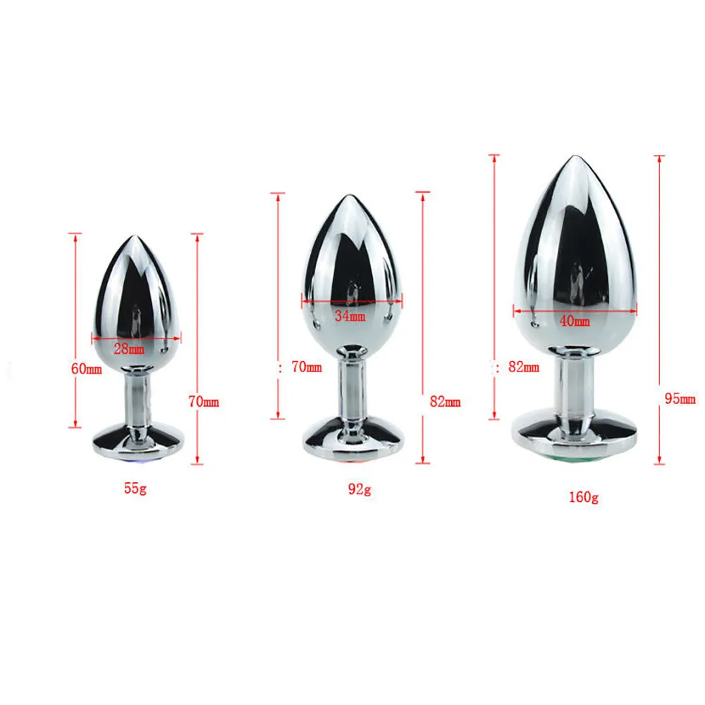 3PCS S/M/L Size Stainless Steel Metal Anal Plug Dildo Sex Toys Butt Hot Erotic for Woman Dropshipping adult toy #F |