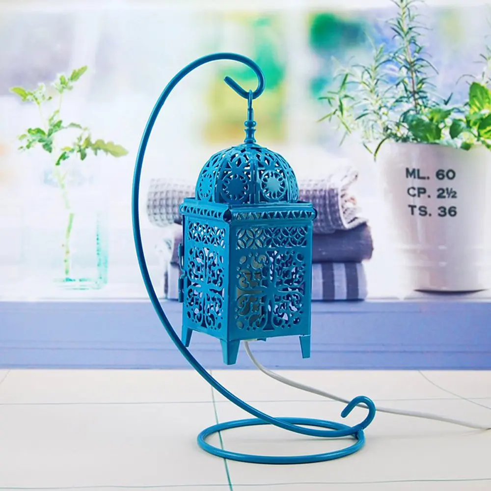 Марокканские постельные светильники металлическая ажурная квадратная коробка