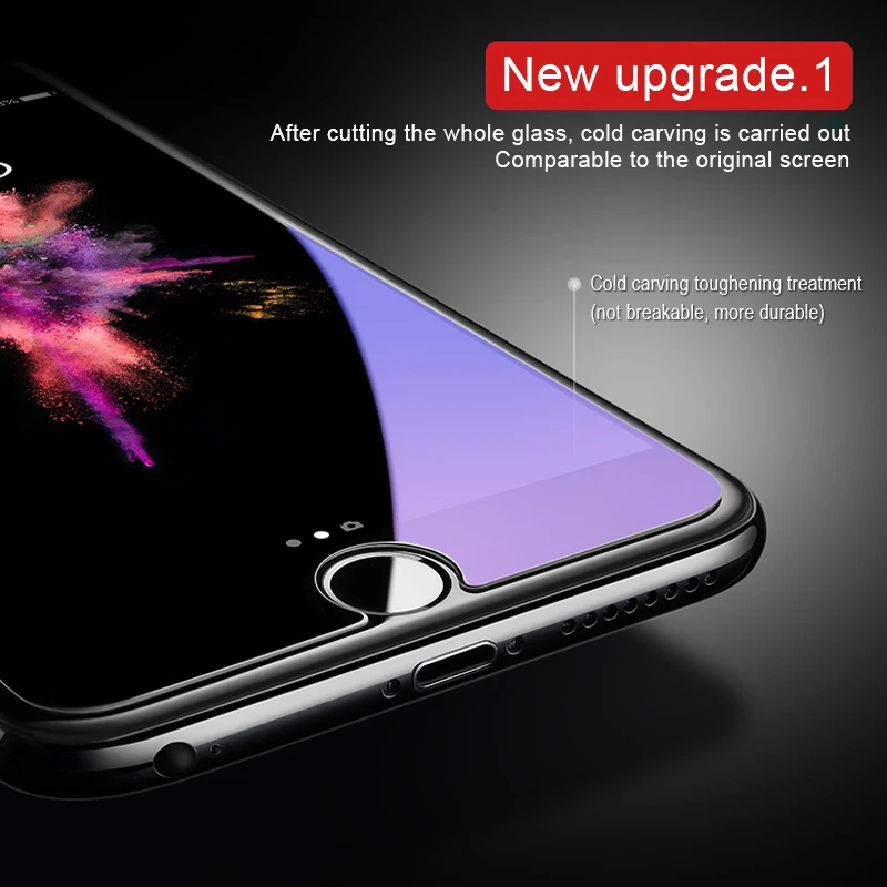 RZP Полное стекло Защита экрана для Apple iPhone 6 s Plus закаленное защита от синего света