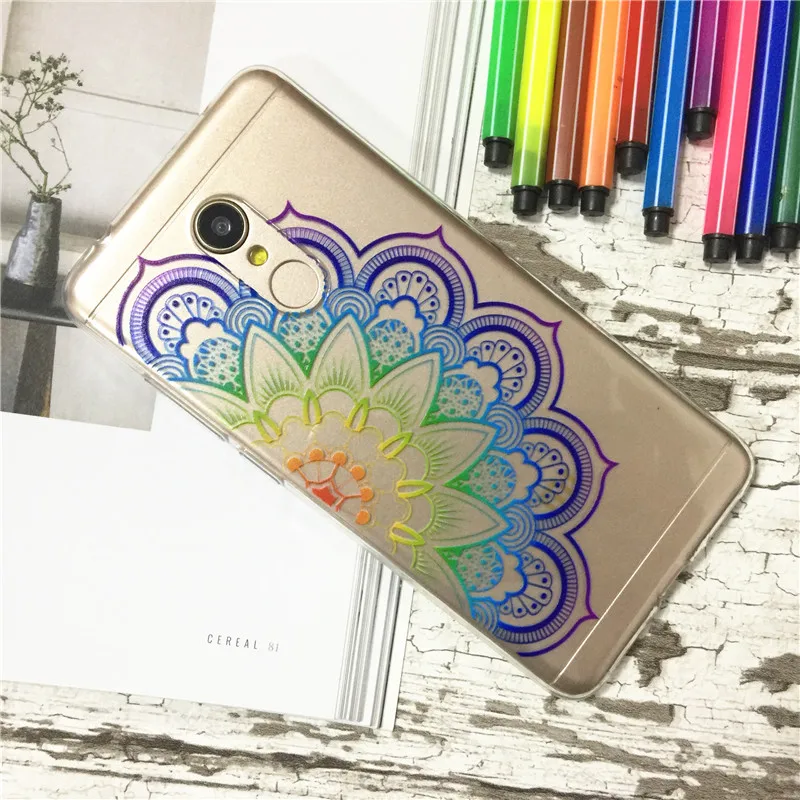 xiaomi redmi 5 Case Silicon mandala totem Painting Soft TPU Back Cover for plus Phone fitted shell |