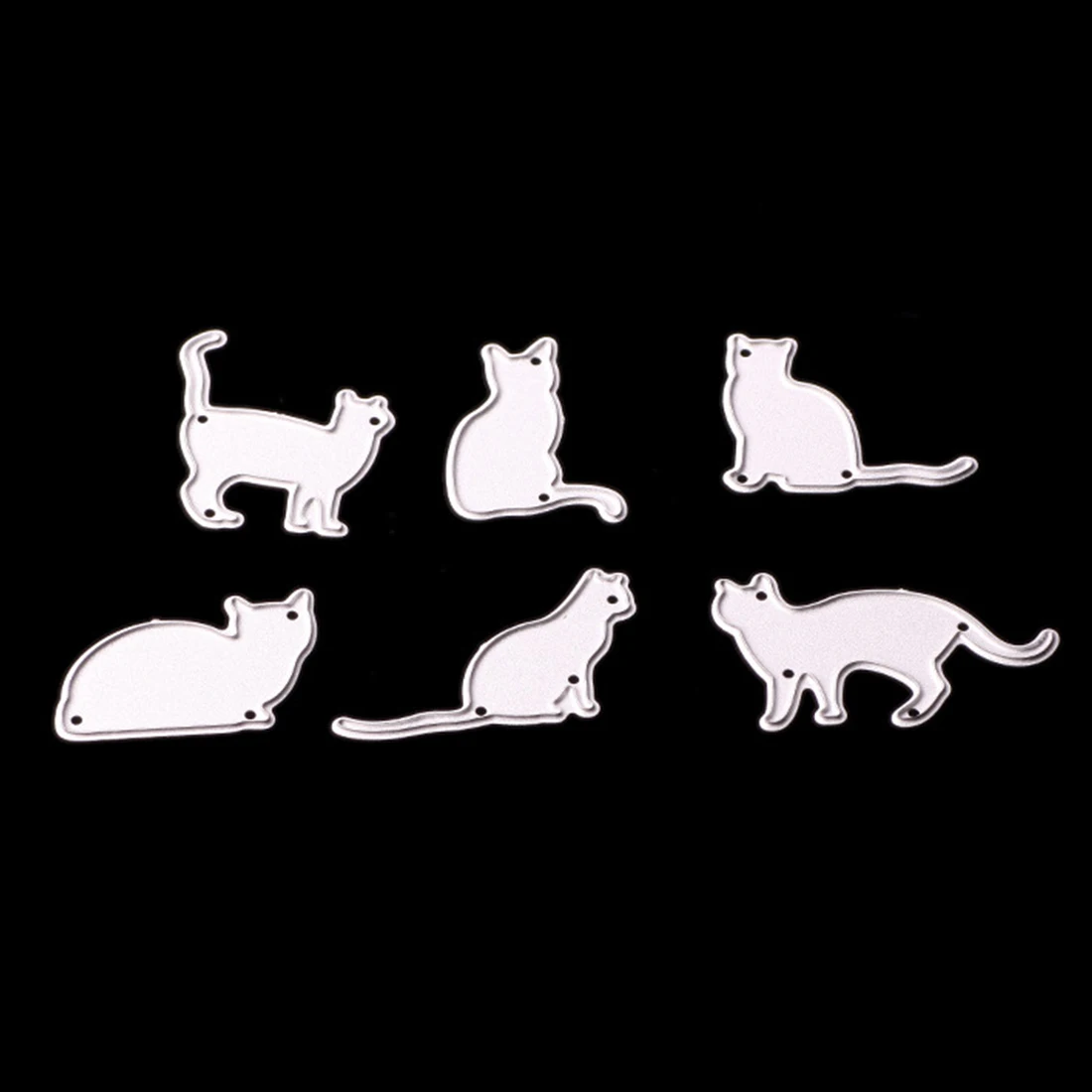 Хит! Тиснение стали много кошек набор вырубных штампов трафареты сделай сам для