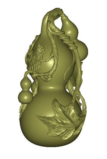 

3D model circular engravure 4 axis relief/computer sculpture calabash