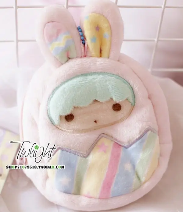 Little Twin Star Sanrio, Hello Kitty My Melody Cinnamoroll собачка маленькая двойная звезда плюшевый Кошелек для монет милый кошелек унисекс Kawaii сумка для ключей для девочек Подарки - Цвет: Little Twin Star