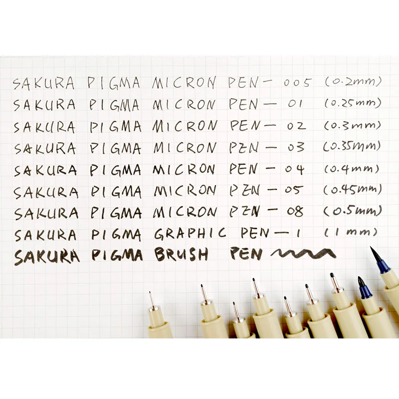 5 шт./лот мягкая кисть Ручка для рисования офисные принадлежности 005 01 02 03 04 05 08 10