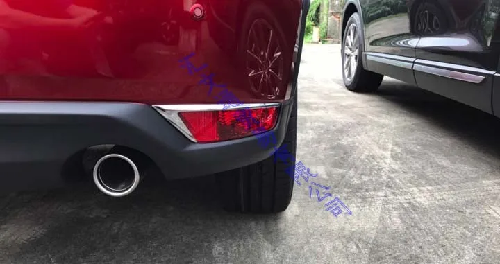 For Mazda CX-5 CX5 2017-2020 Car Accessories ABS Chrome Rear Reflector Fog Light Lamp Trim Bezel Styling Garnish 2018 2019 | Автомобили и