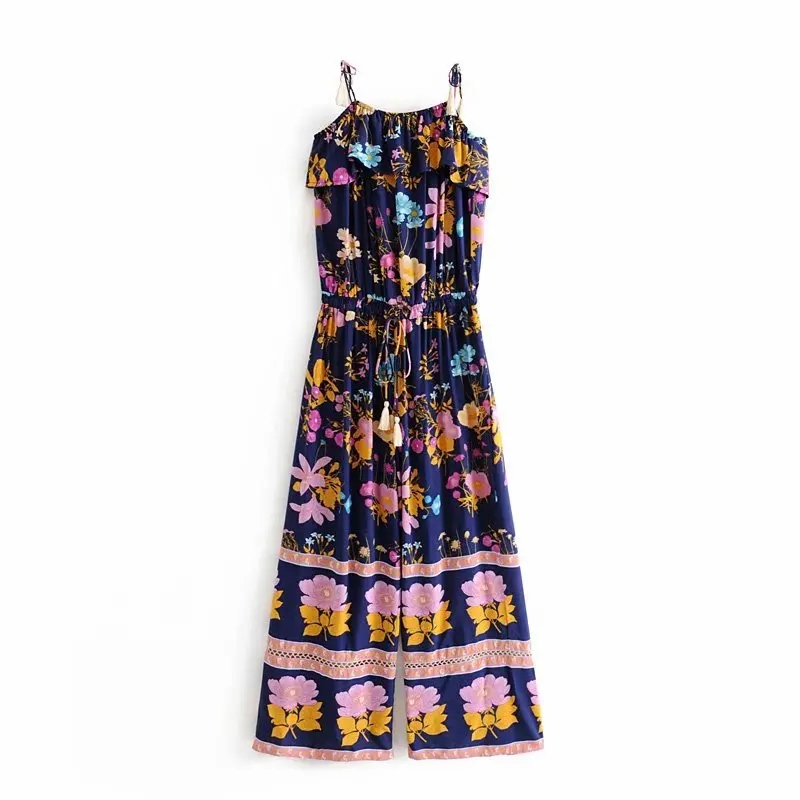 Heydress женские летние комбинезоны без рукавов богемные с винтажным цветочным