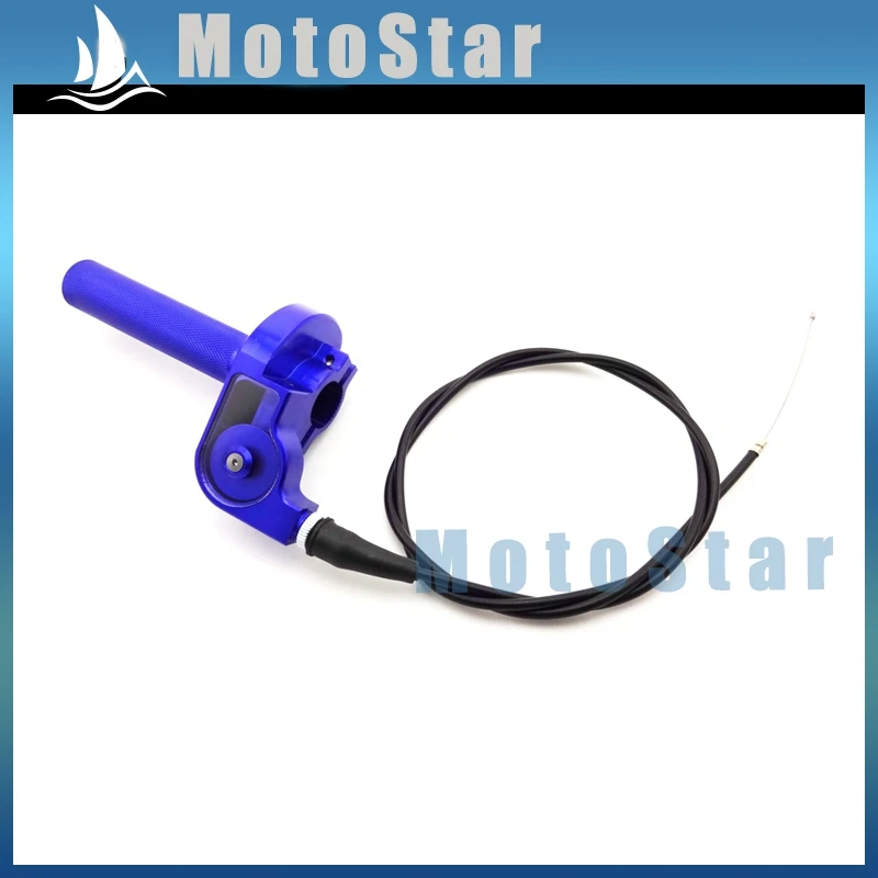 CNC сплав синий 1/4 поворот дроссельной заслонки + кабельная ручка в сборе для TTR KX XR
