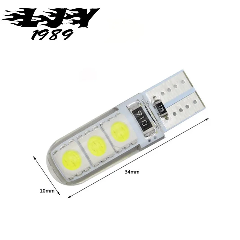 50pcs High Bright Canbus T10 LED 5050 6 SMD 194 168 W5W 6led Car Interior Lights Side Wedge Lamps No Error Free Wholesale 6SMD | Автомобили