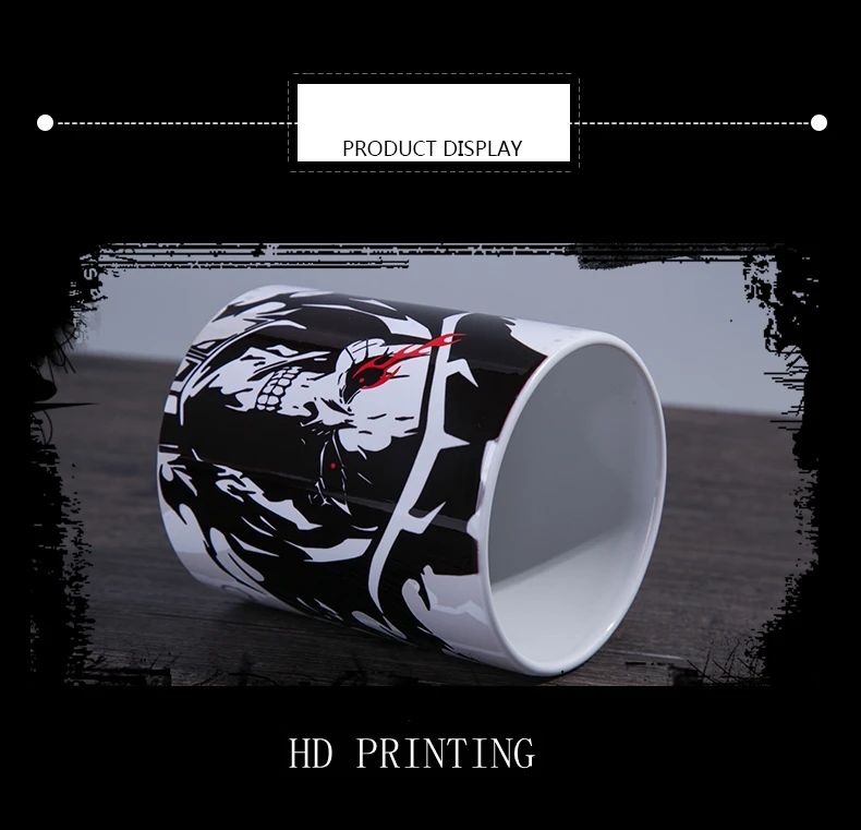 Аниме JK Overlord Ainz Ooal платье косплей Mark Cup керамика изменение цвета череп Momonga кружка для ежедневного напитка чай молоко кофе на заказ